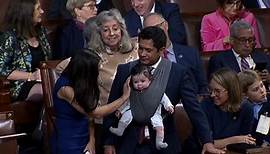 Rep. Jimmy Gomez takes his baby to the Capitol during House speaker votes: ‘We have to normalize Dads'