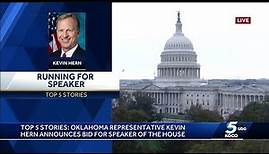 Oklahoma Rep. Kevin Hern announces bid for House speaker