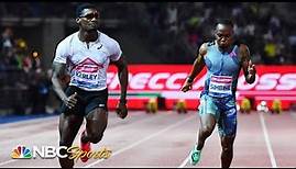 Fred Kerley keeps UNDEFEATED STREAK alive with 100m win against tough field | NBC Sports