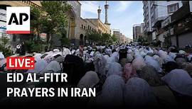 LIVE: Ayatollah Ali Khamenei leads Eid al-Fitr prayers in Iran