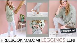 Leggings nähen ♥ Freebook Malomi Leggings LENI | Stoffe Hemmers