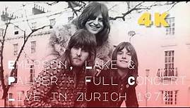 (4K REMASTER) Emerson, Lake & Palmer - Full Concert - Live in Zurich 1970