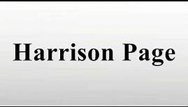 Harrison Page