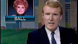 Death of Lucille Ball news coverage