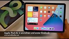 Apple iPad Air 4 einrichten und erster Eindruck