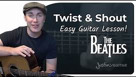 Twist And Shout Easy Guitar Lesson | The Beatles