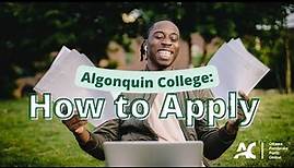 Algonquin College: How to Apply