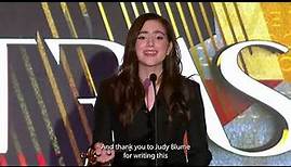 Abby Ryder Fortson | HCA Star On The Rise Acceptance Speech | Astra Film Awards