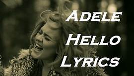 Adele - Hello | Lyrics | HD
