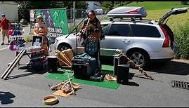 Der Pontiac Indianer spielt schöne Indiana Live Musik beim Trucker- & Country Festival Geiselwind