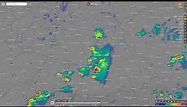 Das aktuelle Radar in Deutschland es gibt sehr kräftige Gewitter in Bayern und Baden-Württemberg