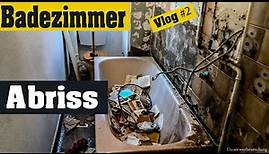 Wohnung selber renovieren Vlog #2 Badezimmer Abriss | Wohnung entkernen - Immobilien Sanierung