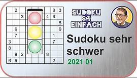 Sudoku sehr schwer 2021 01 Sudoku very difficult