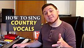 How To Sing Country Vocals (Singing Secrets Ep.5)