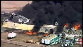 Waxahachie chemical plant fire rages: RAW VIDEO