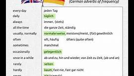 VGB 46) German adverbs of frequency