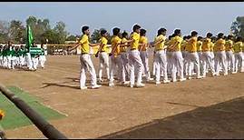 Sacred Heart High school, students parade march