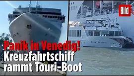 Schwerer Schiffs-Unfall in Venedig!