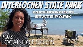 Interlochen State Park Campground in Michigan in 4K