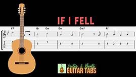 The Beatles- If I Fell GUITAR TAB