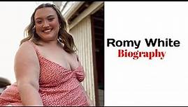 Romy White | Beautiful Plus Size | Wiki | Biography | Influencer | Gorgeous Model | Relationships