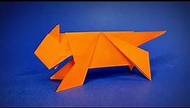 Tiger basteln mit Kindern | Tiere falten mit Origami Papier | Einfache Bastelideen