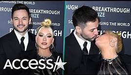 Christina Aguilera KISSES Fiancé Matthew Rutler In Rare Red Carpet Appearance