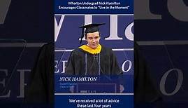 Wharton Undergrad Graduation Speech – Student Nick Hamilton Tells Classmates to "Live in the Moment"