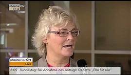 Ehe für alle: Christine Lambrecht und Petra Sitte im Interview am 30.06.17