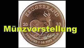 Krügerrand Münzvorstellung 2023 GOLD Anlagemünze 1oz Feingold Unze Investment