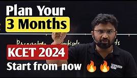 KCET 2024 Strategy | How to complete KCET 2024 Syllabus ?
