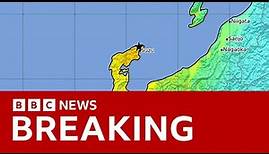 Tsunami warning in Japan after strong earthquake | BBC News