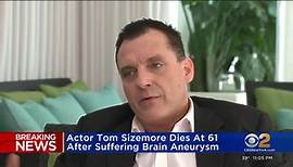 Actor Tom Sizemore dies at 61 after suffering brain aneurysm