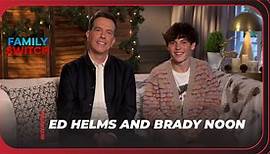 Ed Helms and Brady Noon Do a Family Switch Interview