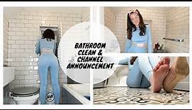 Clean With Me | Bathroom Clean | CHANNEL ANNOUNCEMENT
