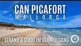 Mallorca Can Picafort 🌞 Strand und Stadt im Schnellgang