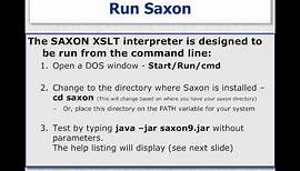 Installing and Using Saxon for your XSLT Development