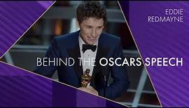 Eddie Redmayne | Behind the Oscars Speech | Best Actor