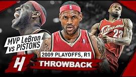 MVP LeBron James in His Prime Years! Full Series Highlights vs Pistons 2009 NBA Playoffs - BEAST!