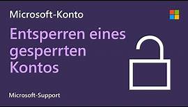 So entsperrst du ein gesperrtes Microsoft-Konto| Microsoft