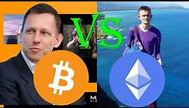 Bitcoin VS Ethereum By Peter Thiel