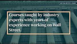 New York Institute of Finance | NYIF | Finance for Wall Street Professionals