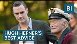 Hugh Hefner's son told us the best advice he got from his dad