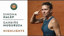 Simona Halep vs Garbine Muguruza - Semi-Final Highlights I Roland-Garros 2018