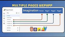 📰How to Build a Dynamic Web App with Google Apps Script | Navigation & Multiple Pages Tutorial