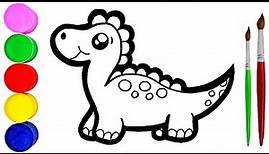 Wie Zeichnet Man ein Dinosaurier für Kinder Einfach Zeichnen und Malen