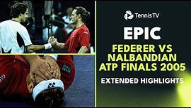 Roger Federer vs David Nalbandian Epic ROLLERCOASTER Final | ATP Finals 2005 Extended Highlights