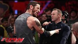 Wayne Rooney ohrfeigt King Barrett: Raw — 9. November 2015