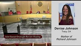 Denise Johnson Sunset Review 2023 Testimony