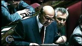 Tangentopoli Il discorso di Bettino Craxi in Parlamento nel 1992 - Porta a porta 9/01/2020